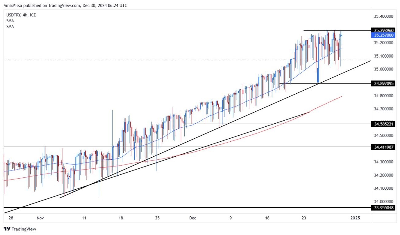 【XM Group】--USD/TRY Forecast: USD/TRY Nears 18% Annual Decline(图1)