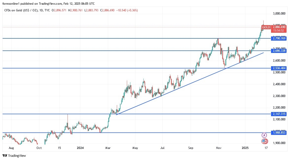 【XM Group】--Gold Analysis: Retreats to $2,884(图1)