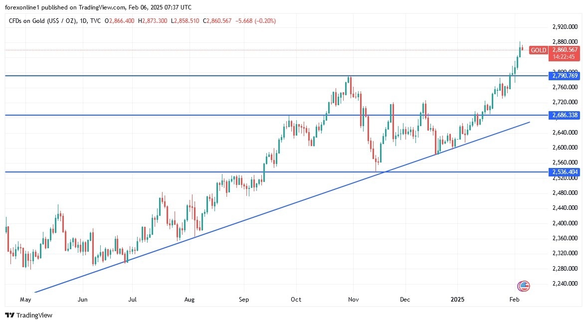 【XM Market Review】--Gold Analysis: Anticipating Profit-Taking Amidst Record Highs(图1)